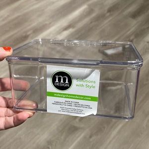 Clear Acrylic Hinged Box